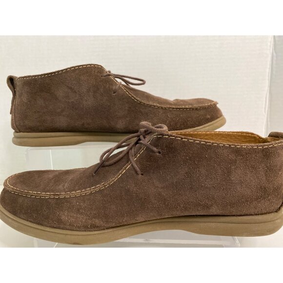 Johnnie-O Men\'s 11M Malibu Chukka Ankle Boots‎ Brown Suede Leather Lace Up Shoes main image 8
